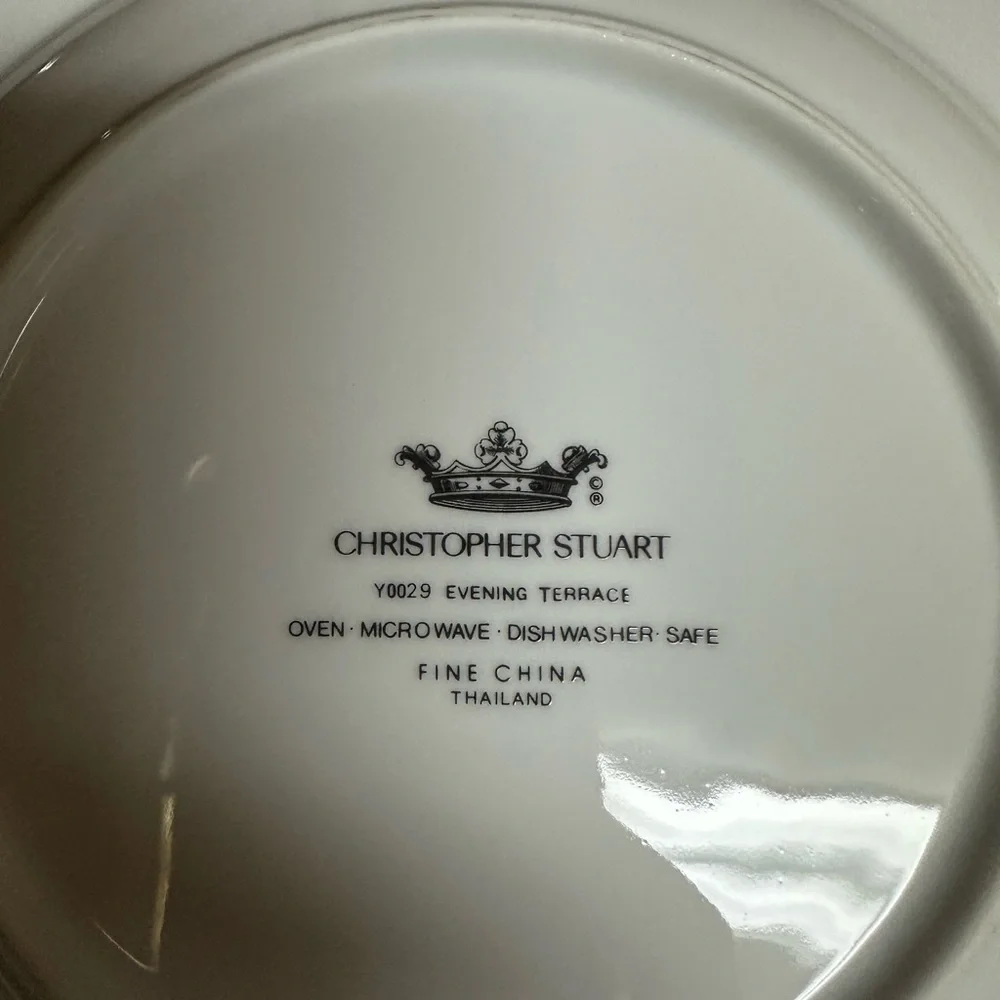 Christopher Stuart Evening Terrace‎ Fine China Bowls (4)